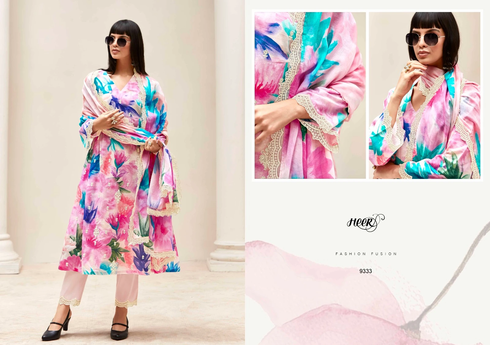 Kimora Kashmiri Garden Pure Linen Wholesale Fancy Salwar Suit Catalog — Wholesale Salwar Suits, Kimora wholesale from Surat - Gallery Image 4